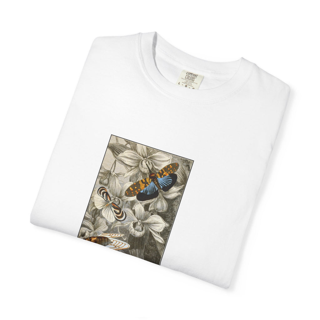 Birds and Blooms Tee — Vintage Floral Bird Illustration T-Shirt