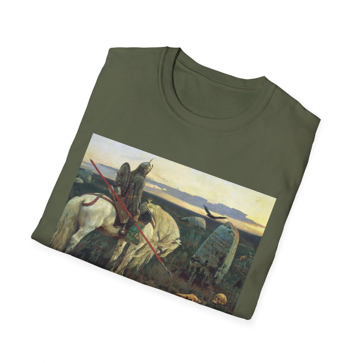 Medieval Knight Painting T-Shirt — Vintage Chivalry Art Tee
