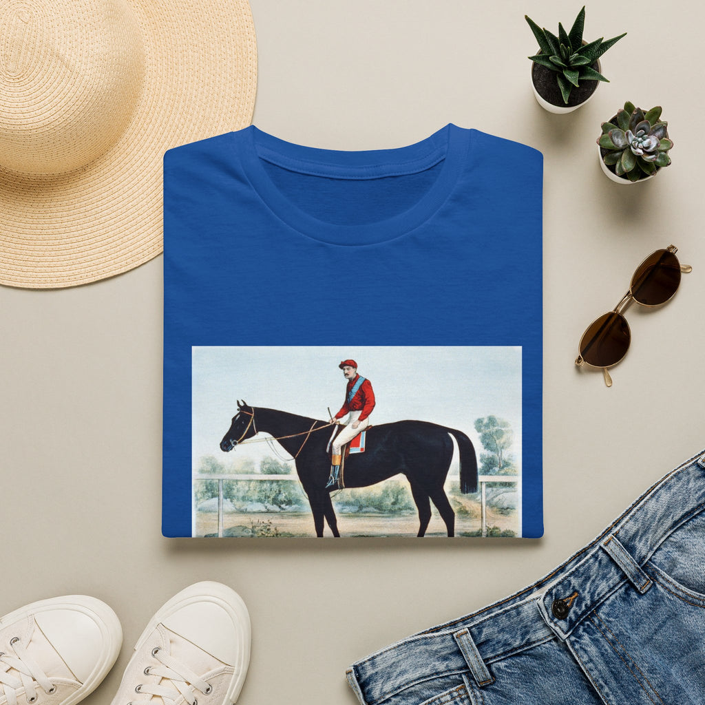 Horse Racing Jockey T-Shirt — Vintage Equestrian Print Tee