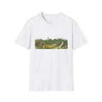 Vintage Botanical Landscape T-Shirt — Retro Garden Illustration Tee