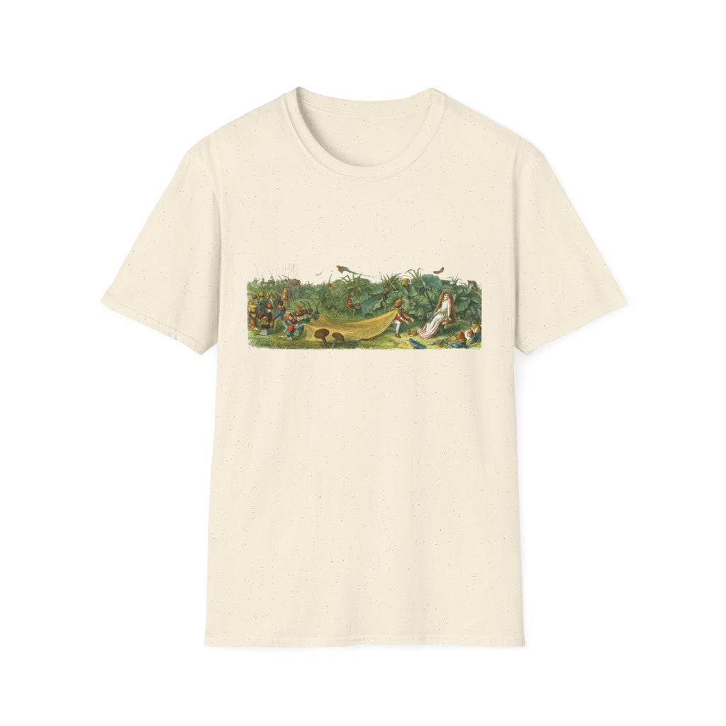Vintage Botanical Landscape T-Shirt — Retro Garden Illustration Tee