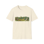 Vintage Botanical Landscape T-Shirt — Retro Garden Illustration Tee