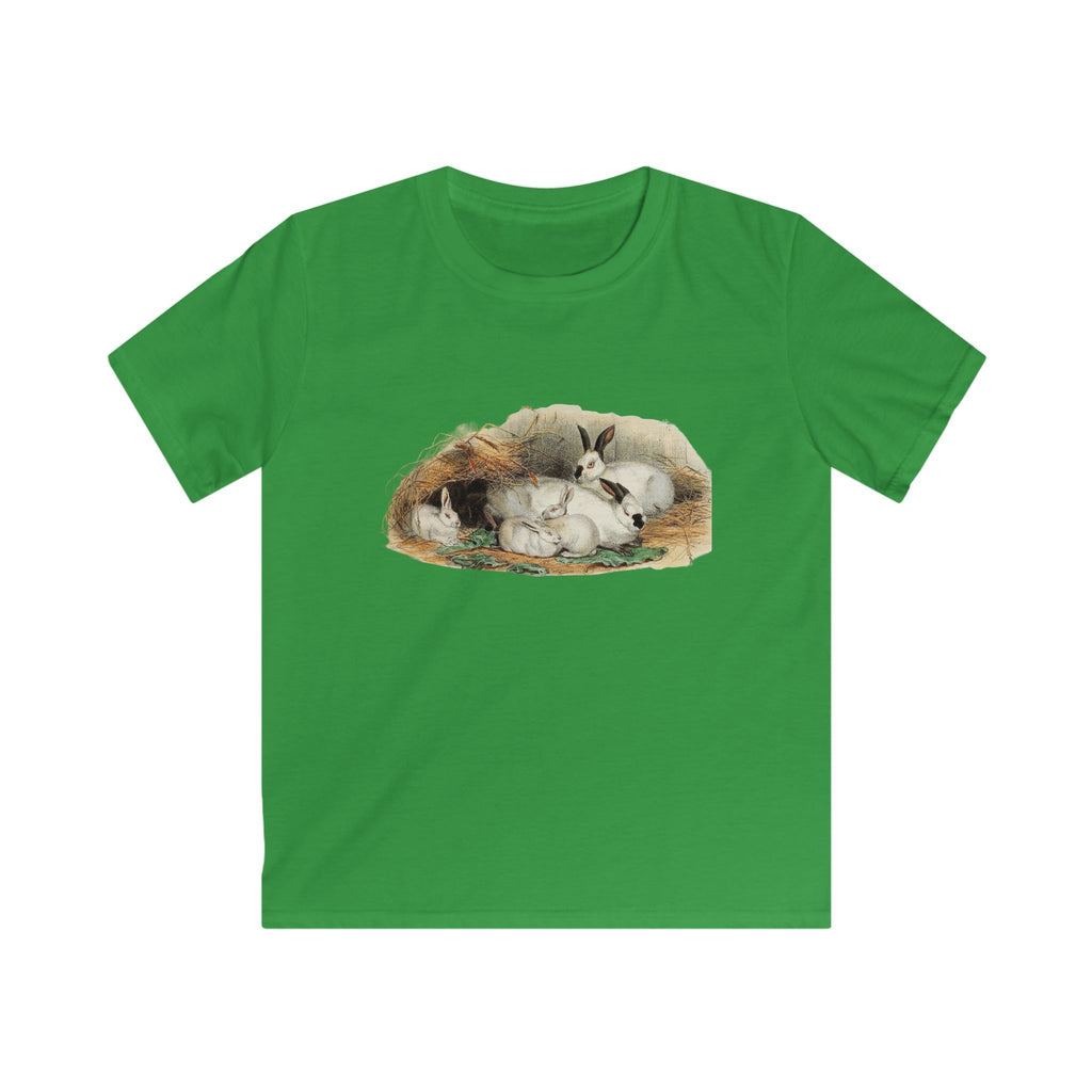 Kids Tee — Adorable Sleeping Bunny Family Illustration