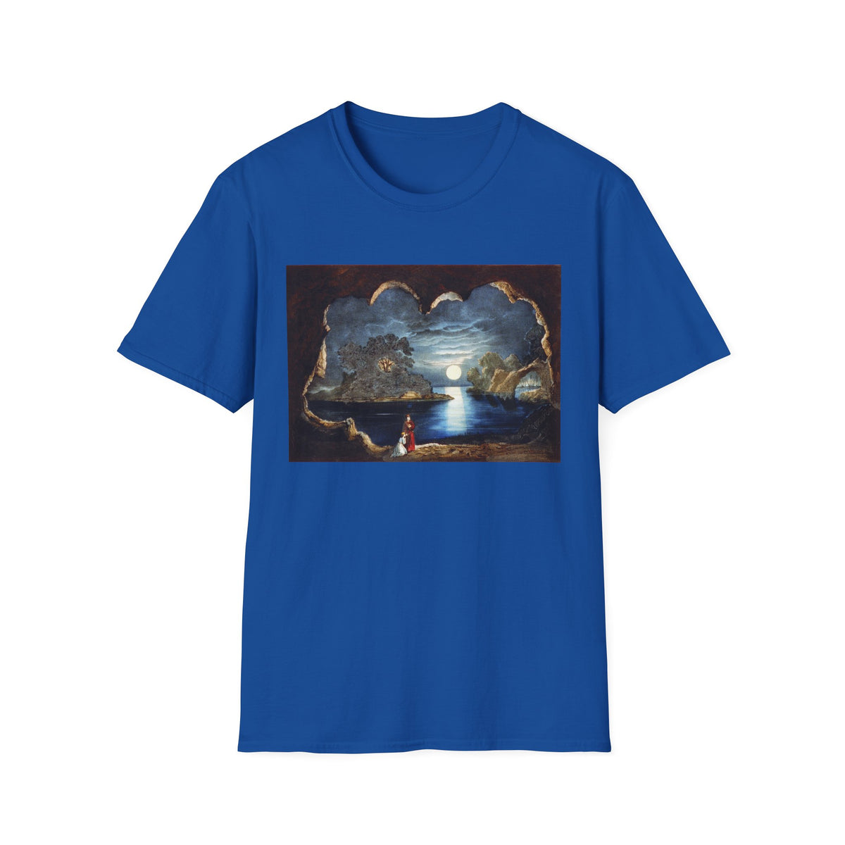 Moonlit Seaside T-Shirt — Romantic Coastal Nightscape Graphic Tee