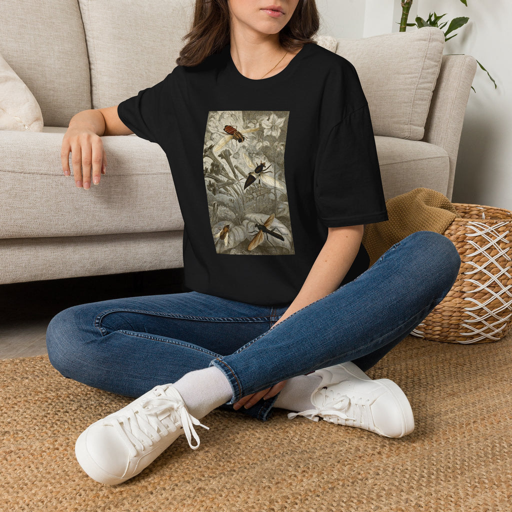 Botanical Bird Tee — Vintage Floral Nature Shirt