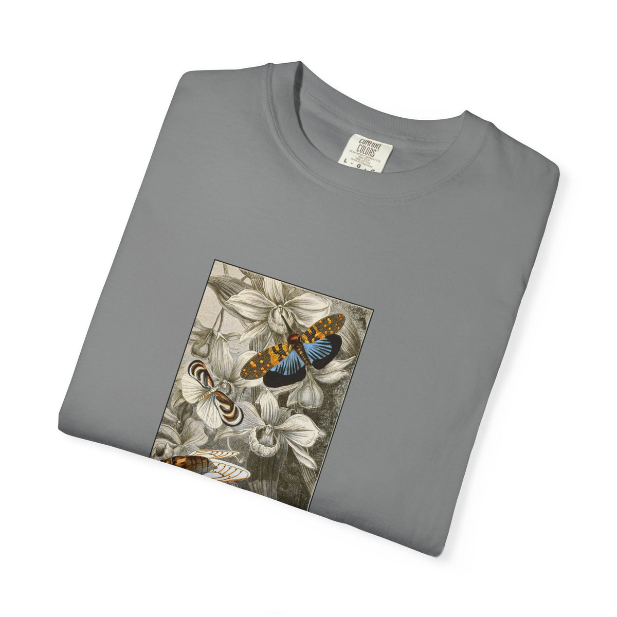 Birds and Blooms Tee — Vintage Floral Bird Illustration T-Shirt