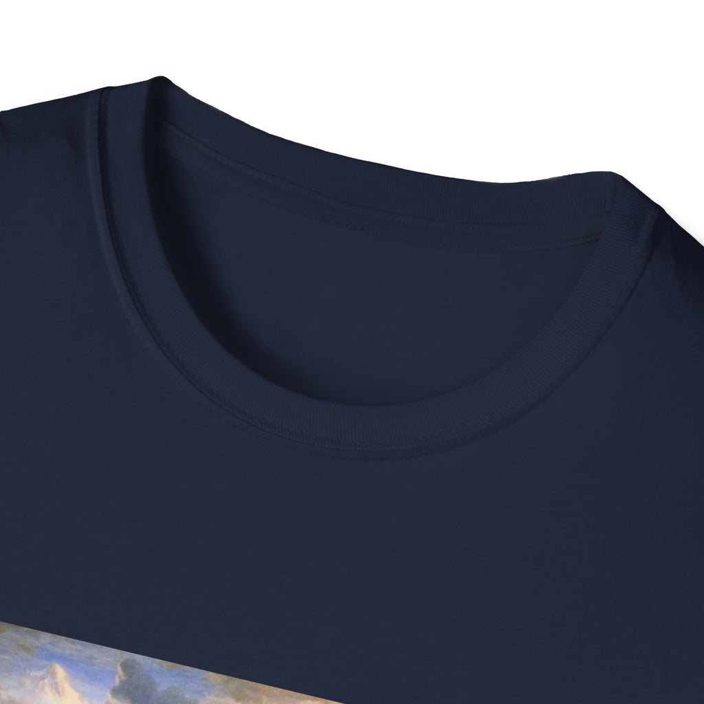Landscape Art T-Shirt — Classic Romantic Sunset Painting Tee