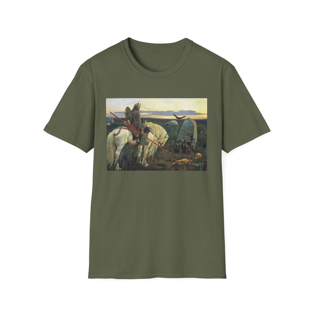 Medieval Knight Painting T-Shirt — Vintage Chivalry Art Tee