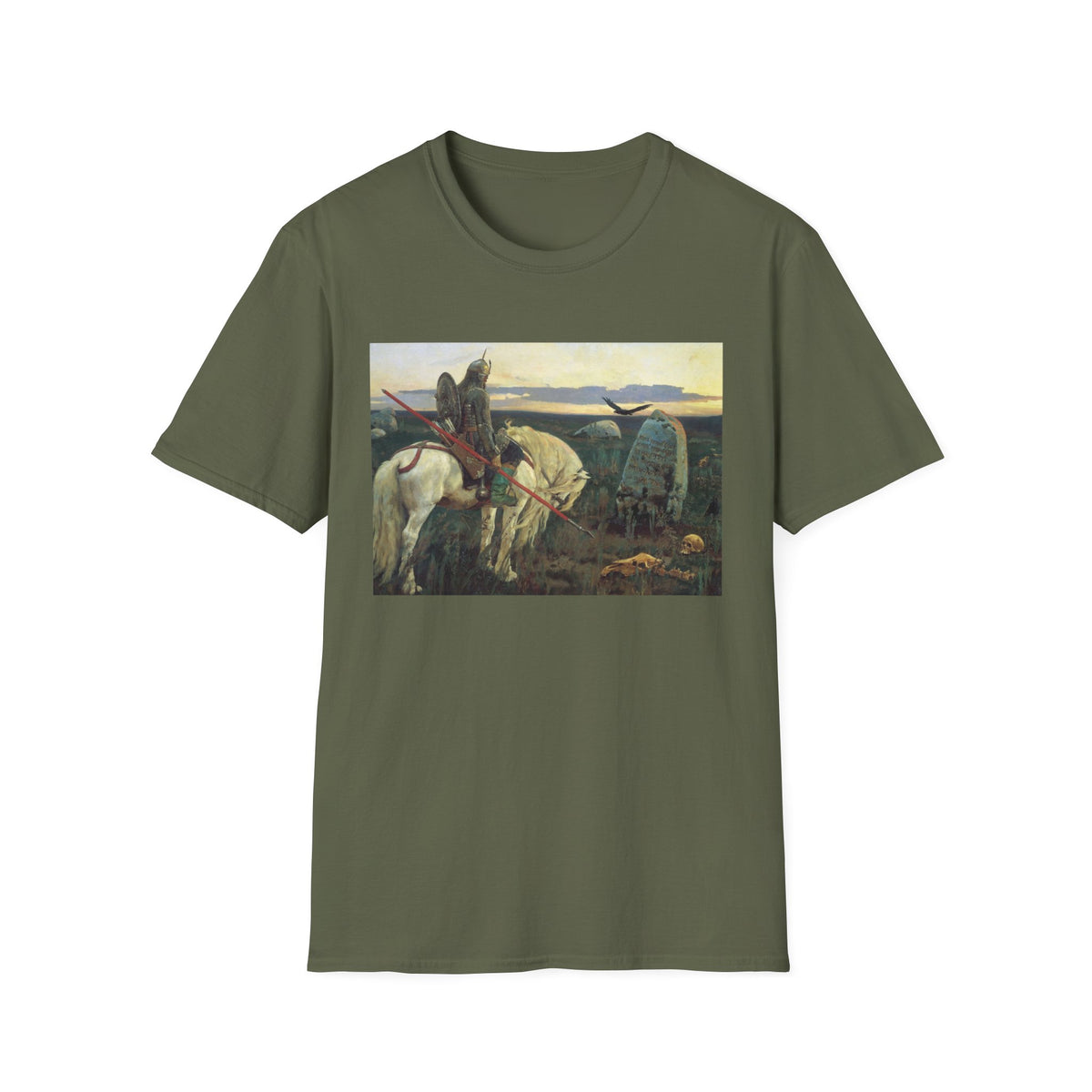 Medieval Knight Painting T-Shirt — Vintage Chivalry Art Tee
