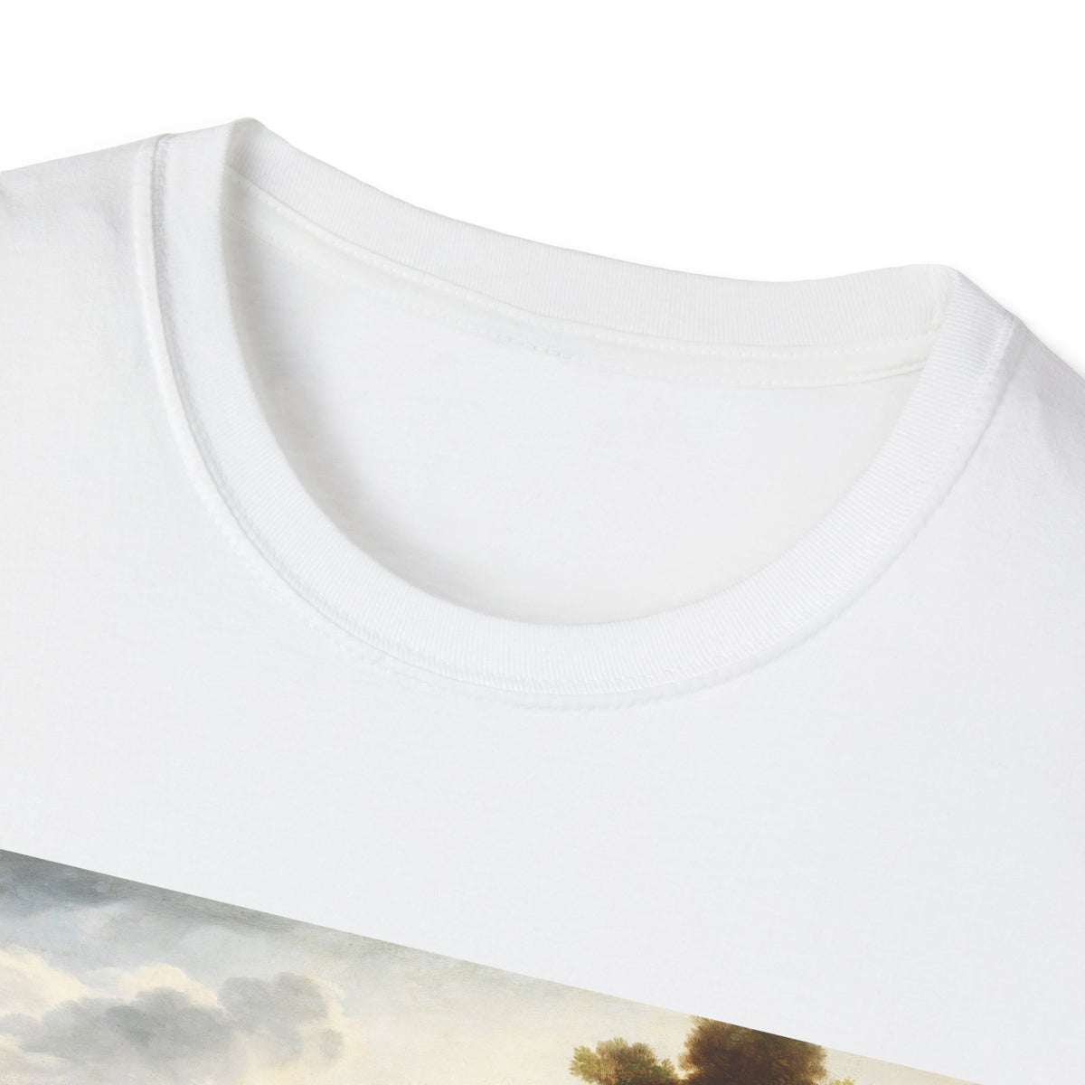 Landscape Art T-Shirt — Vintage Pastoral Painting Tee
