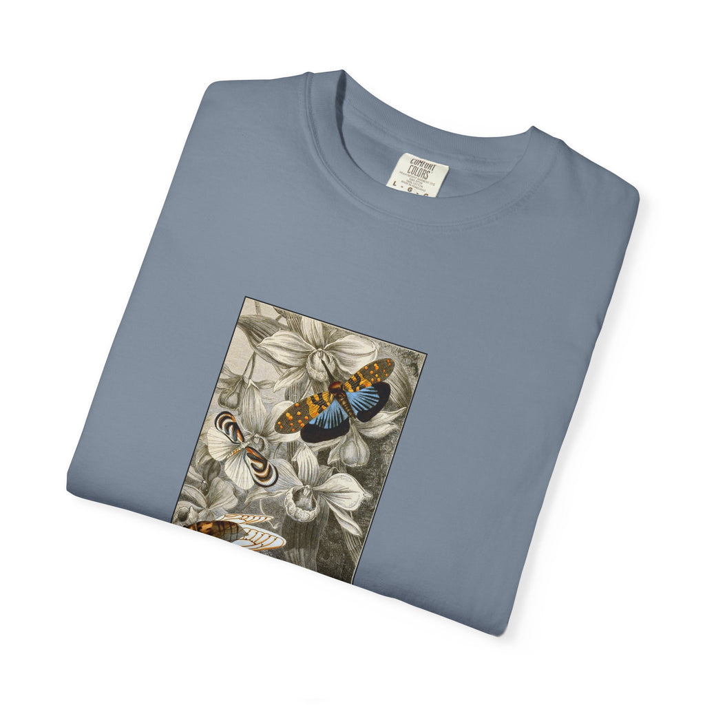 Birds and Blooms Tee — Vintage Floral Bird Illustration T-Shirt