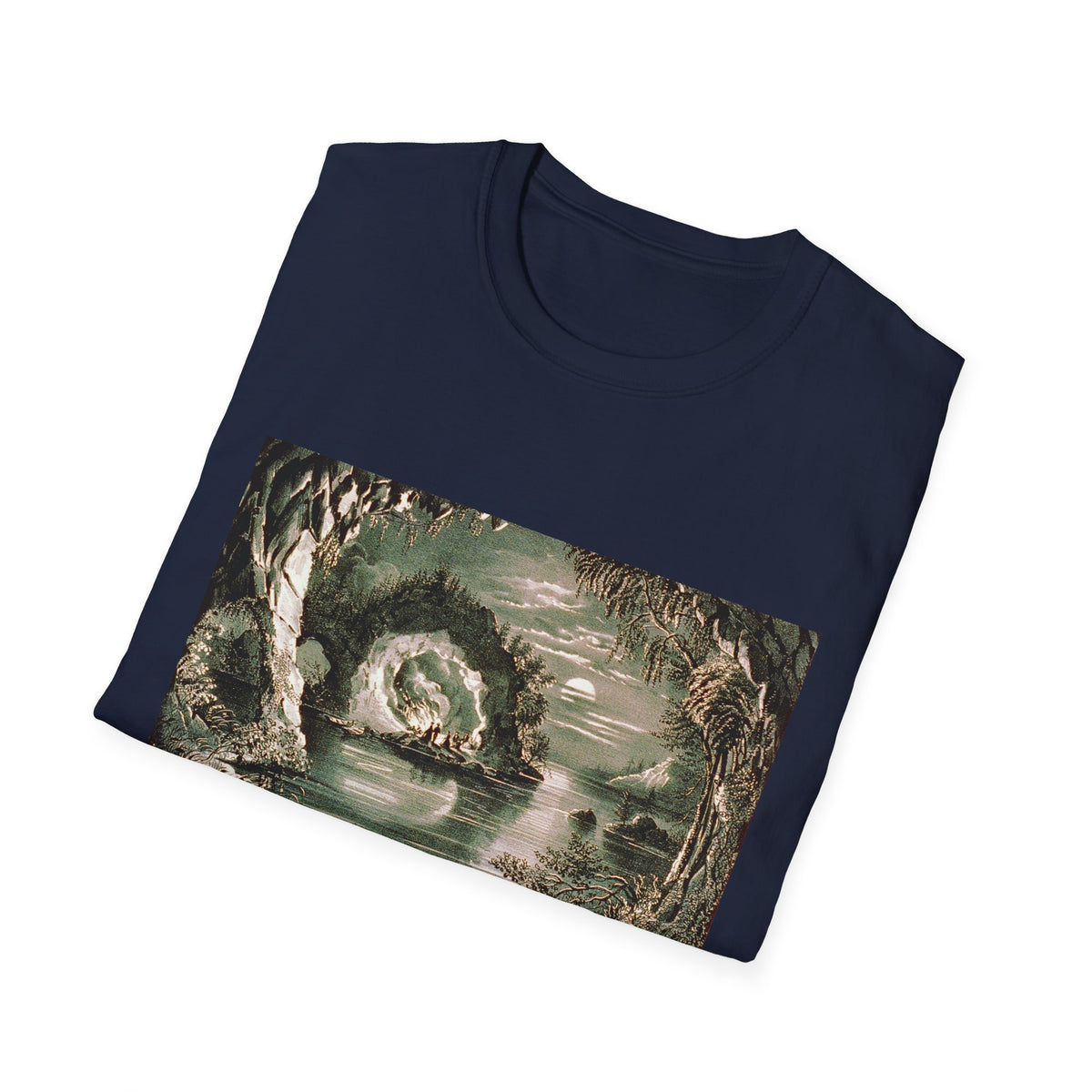 Mystical Forest Spiral T-Shirt — Enchanted Nature Graphic Tee