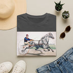 Horse Harness Racing T‑Shirt — Vintage Sulky Driver Illustration