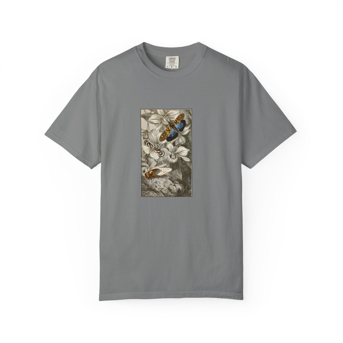 Birds and Blooms Tee — Vintage Floral Bird Illustration T-Shirt