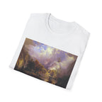 Landscape Art T-Shirt — Romantic Sunset Valley Print