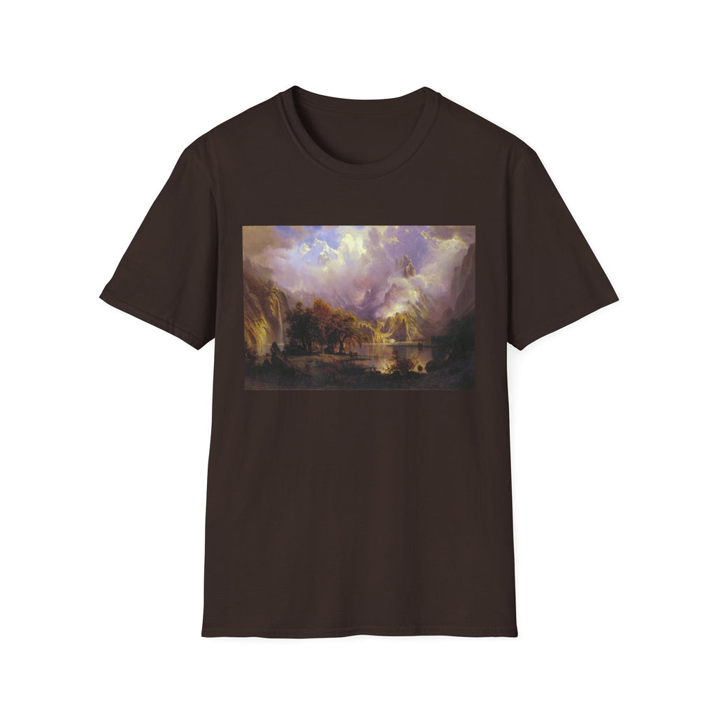 Landscape Art T-Shirt — Romantic Sunset Valley Print