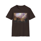 Landscape Art T-Shirt — Romantic Sunset Valley Print