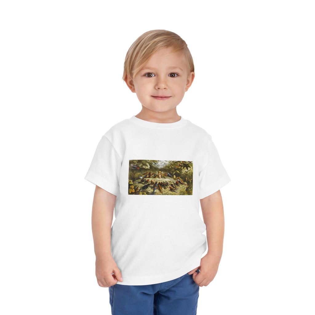 Toddler Tee — Vintage Garden Animal Illustration Kids Shirt