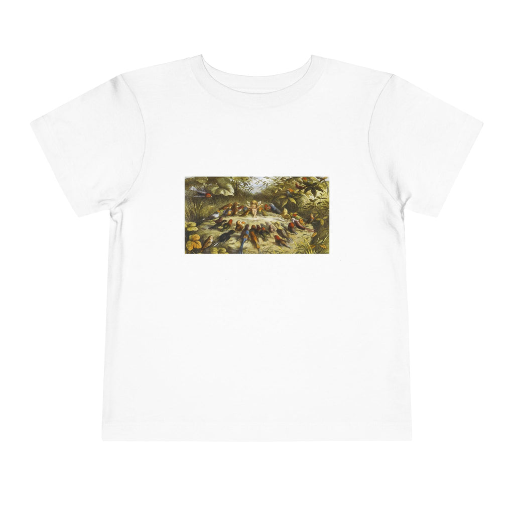 Toddler Tee — Vintage Garden Animal Illustration Kids Shirt