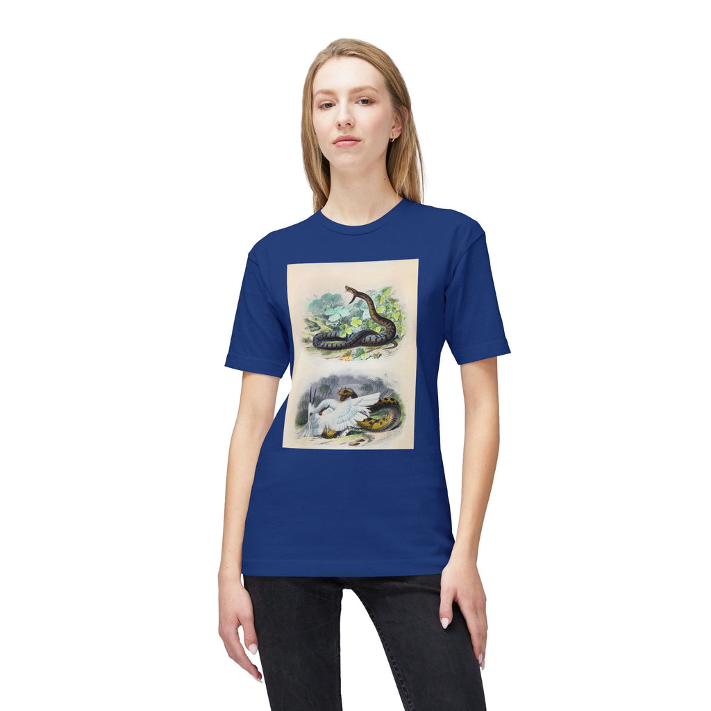 Vintage Snake and Dove Illustration T-Shirt