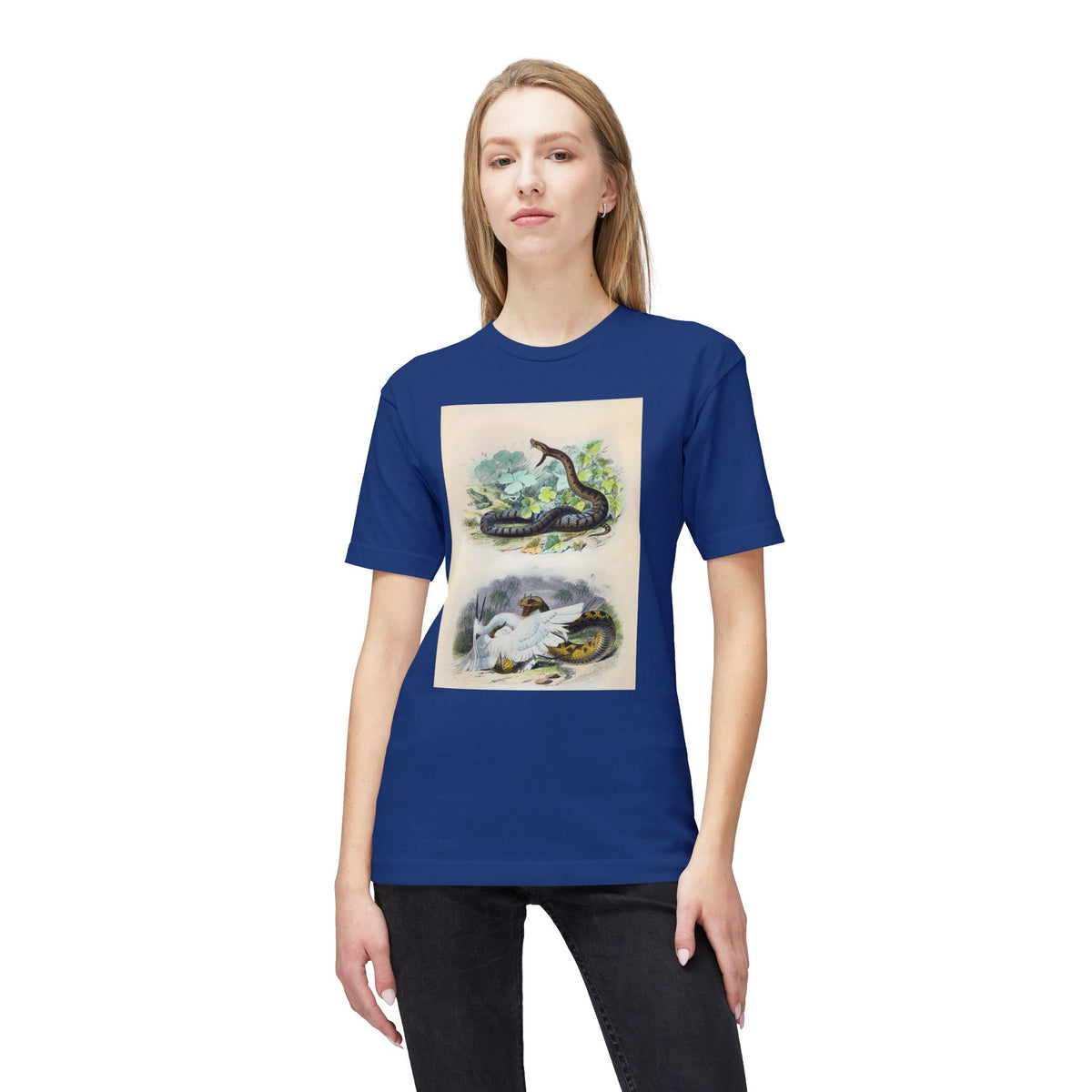 Vintage Snake and Dove Illustration T-Shirt