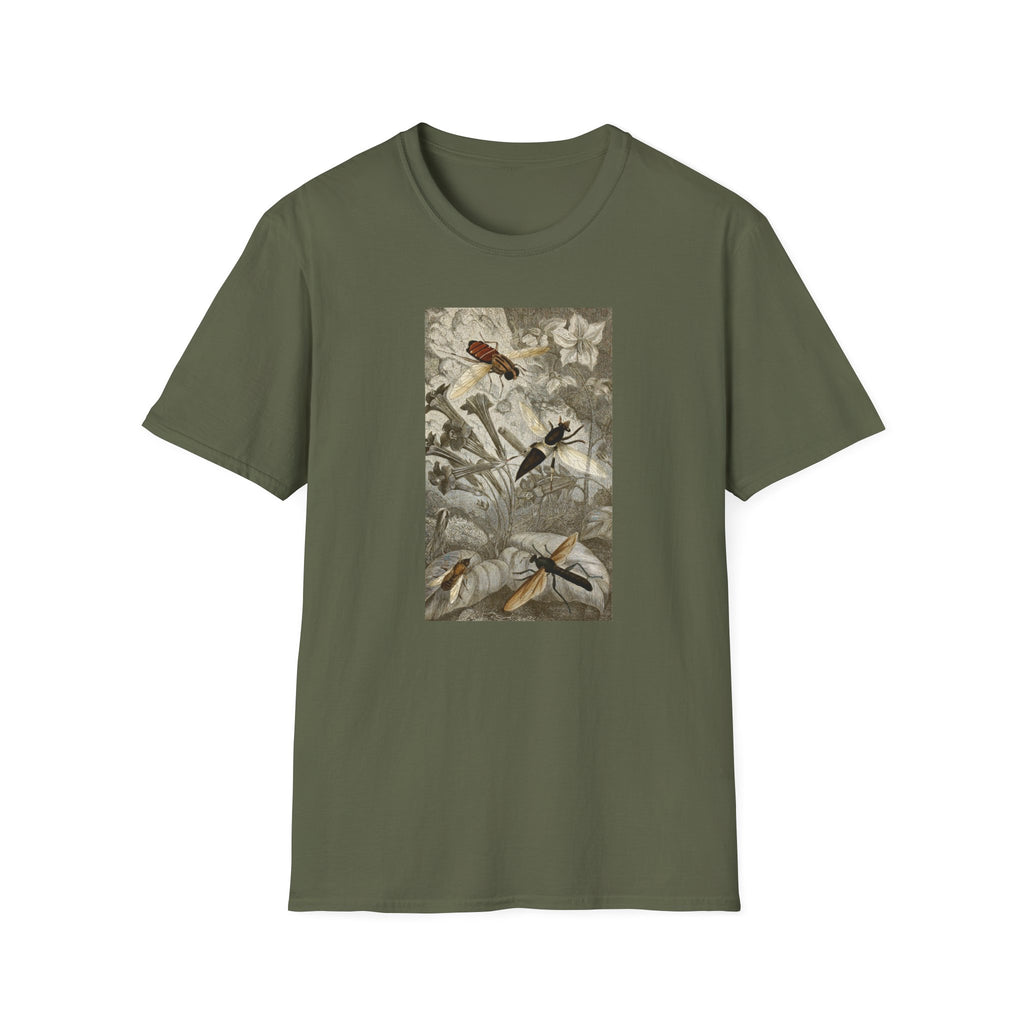 Botanical Bird Tee — Vintage Floral Nature Shirt