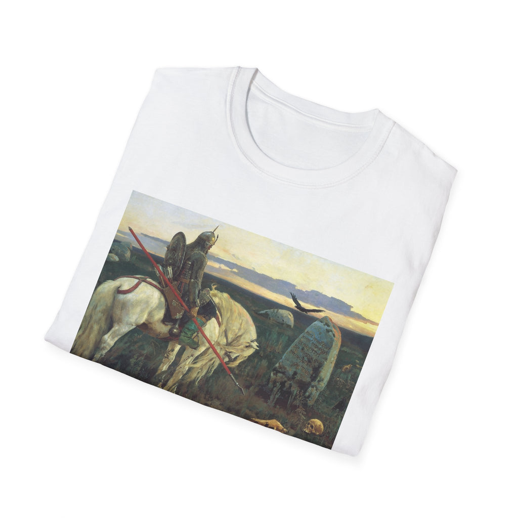 Medieval Knight Painting T-Shirt — Vintage Chivalry Art Tee