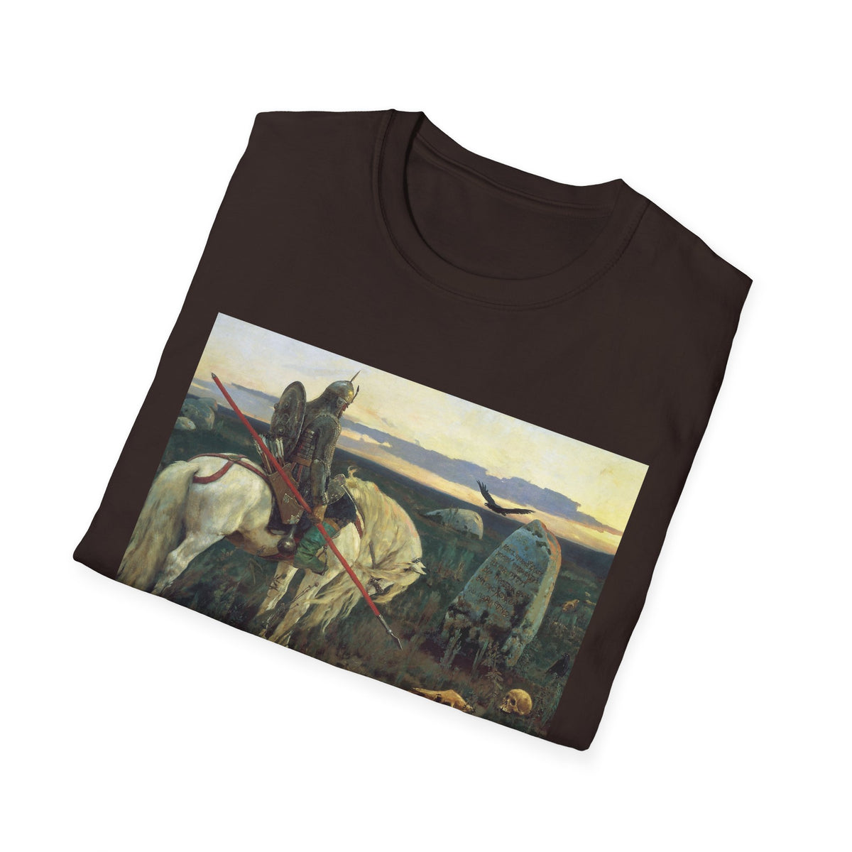 Medieval Knight Painting T-Shirt — Vintage Chivalry Art Tee