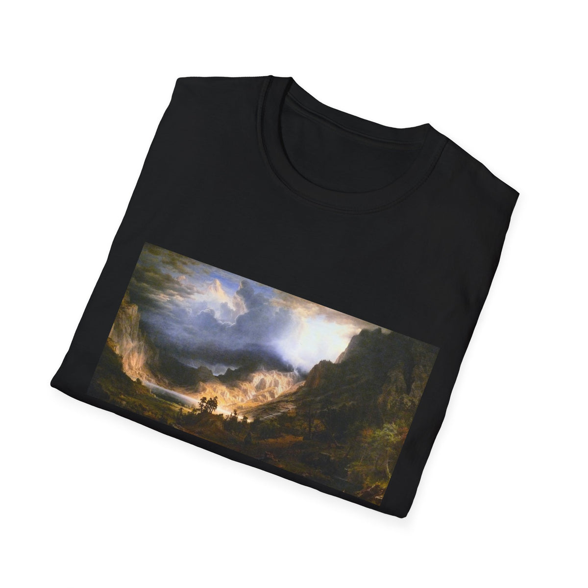 Landscape Art T-Shirt — Classic Romantic Sunset Painting Tee