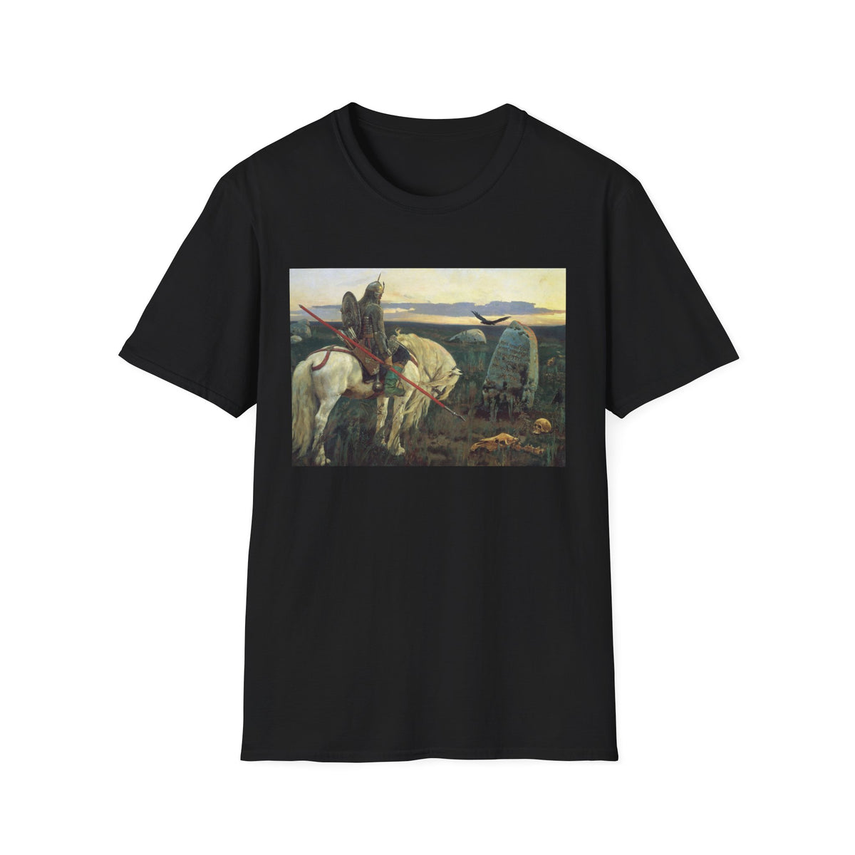 Medieval Knight Painting T-Shirt — Vintage Chivalry Art Tee
