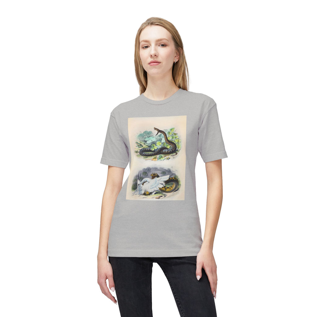 Vintage Snake and Dove Illustration T-Shirt