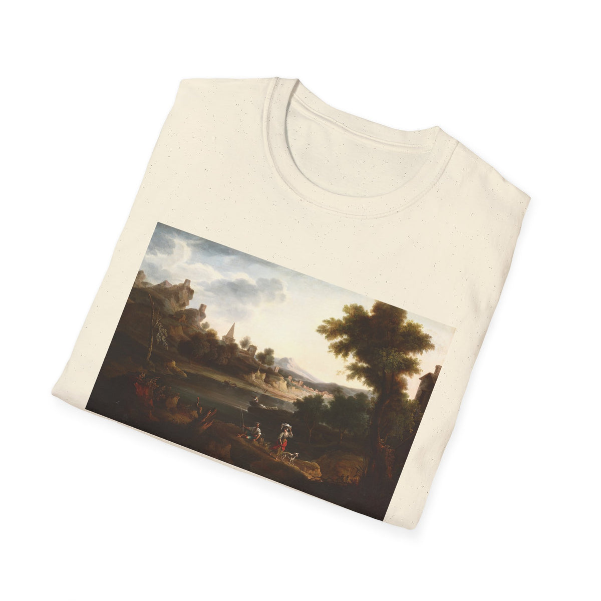 Landscape Art T-Shirt — Vintage Pastoral Painting Tee