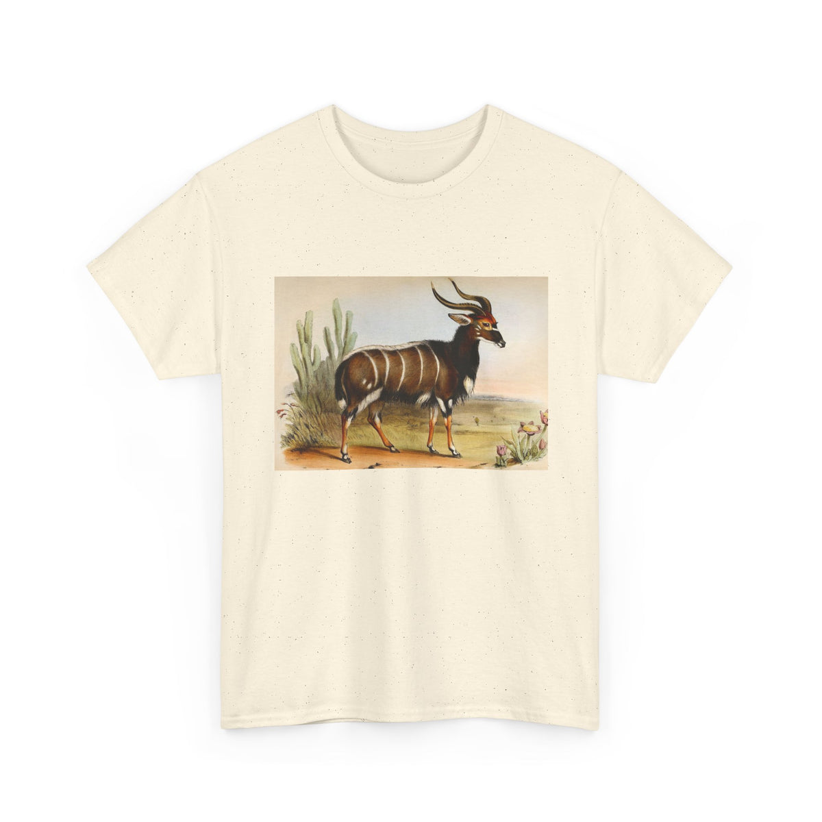 Vintage Bongo Antelope Illustration T-Shirt