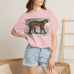 Vintage Tiger Dog Illustration T-Shirt — Retro Animal Art Tee
