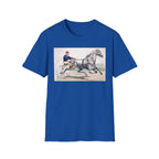 Horse Harness Racing T‑Shirt — Vintage Sulky Driver Illustration