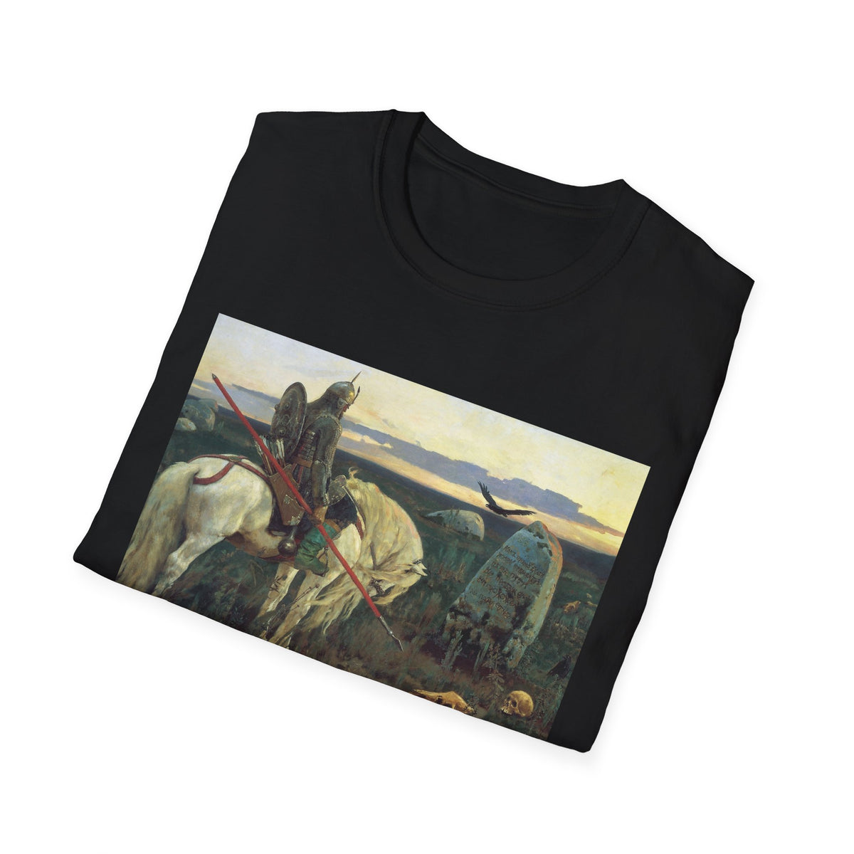 Medieval Knight Painting T-Shirt — Vintage Chivalry Art Tee