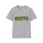Vintage Botanical Landscape T-Shirt — Retro Garden Illustration Tee