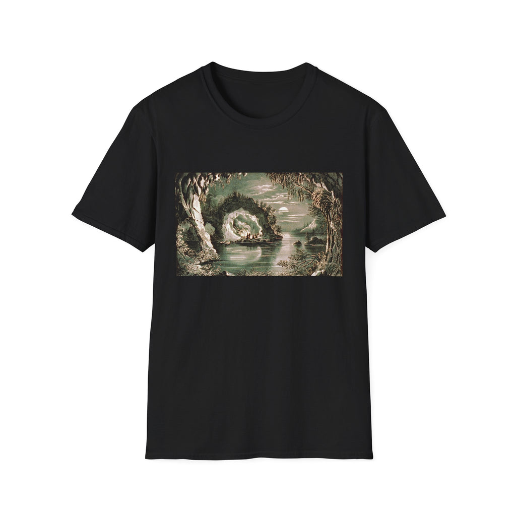Mystical Forest Spiral T-Shirt — Enchanted Nature Graphic Tee