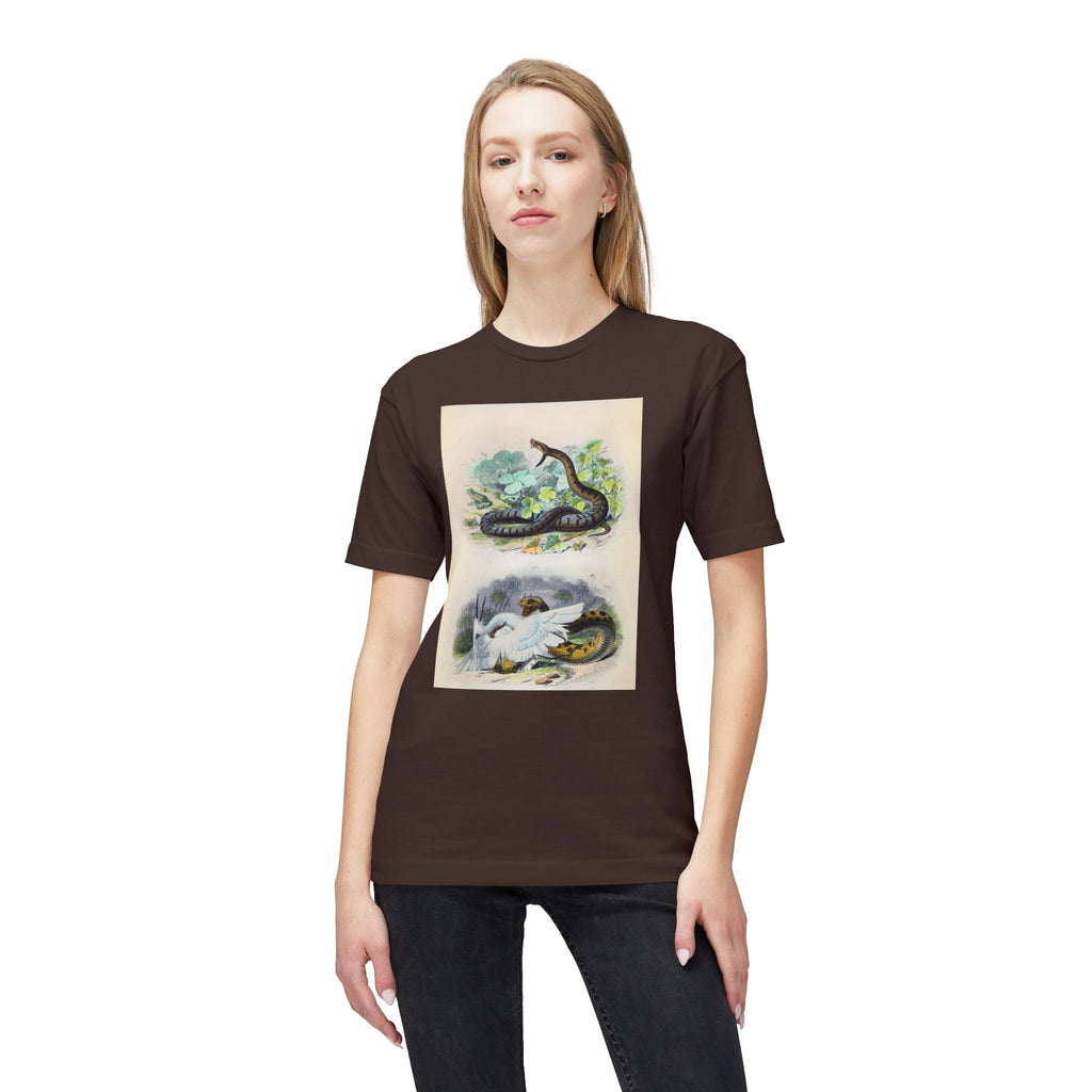 Vintage Snake and Dove Illustration T-Shirt