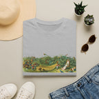 Vintage Botanical Landscape T-Shirt — Retro Garden Illustration Tee