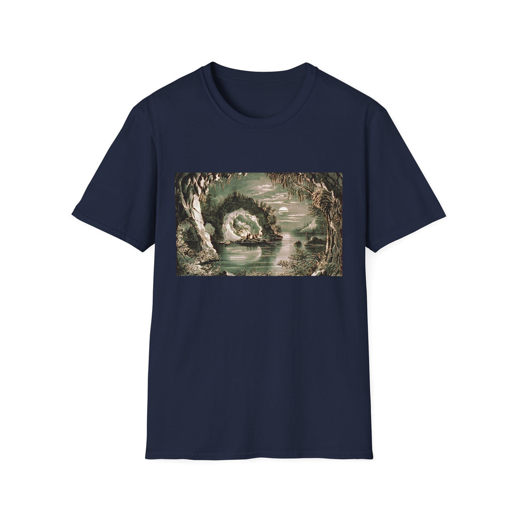 Mystical Forest Spiral T-Shirt — Enchanted Nature Graphic Tee