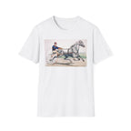 Horse Harness Racing T‑Shirt — Vintage Sulky Driver Illustration