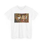 Chicken Coop Vintage Art T-Shirt — Rustic Farmyard Rooster & Hen Graphic Tee