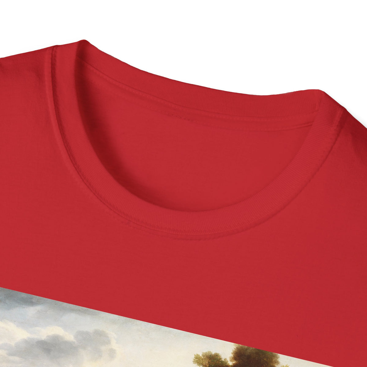 Landscape Art T-Shirt — Vintage Pastoral Painting Tee