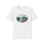 Scenic Mountain Lake T-Shirt — Vintage Nature Landscape Tee