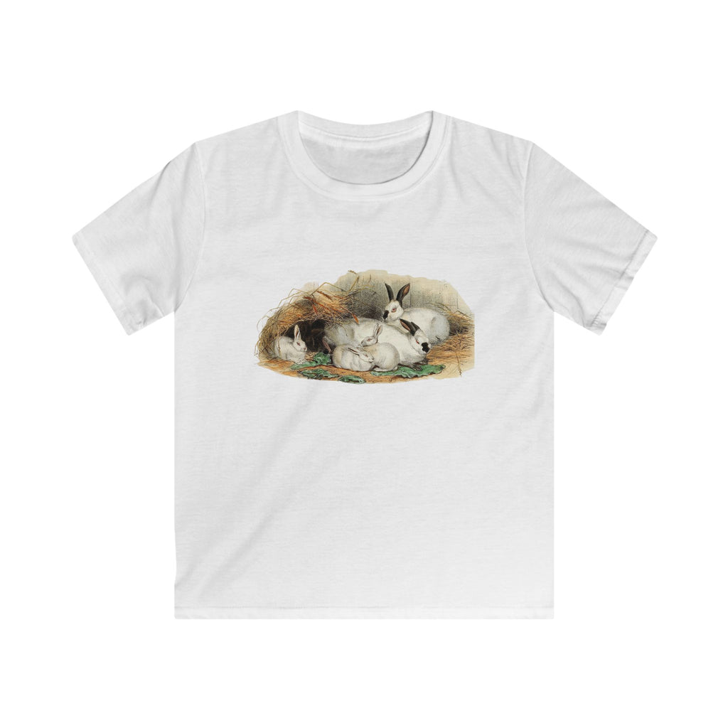 Kids Tee — Adorable Sleeping Bunny Family Illustration