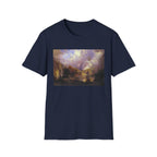 Landscape Art T-Shirt — Romantic Sunset Valley Print