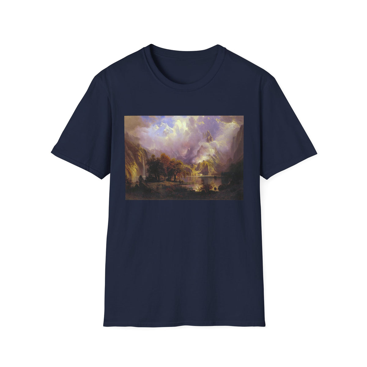 Landscape Art T-Shirt — Romantic Sunset Valley Print