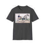 Horse Harness Racing T‑Shirt — Vintage Sulky Driver Illustration