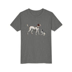 Youth Tee — Vintage Dog Illustration Kids T‑Shirt (Pointer & Puppy)